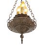Vintage Classical Revival Pendant Metal Bowl