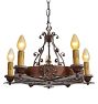 Vintage Colonial Revival Chandelier 5 Light Cast