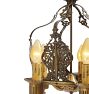 Vintage Colonial Revival Chandelier 5 Light Cast