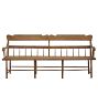 Vintage Traditional Long Bench with Spindle Backrest