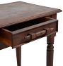 Vintage Traditional Nightstand Single Drawer and Dark Finish