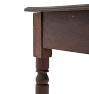 Vintage Traditional Nightstand Single Drawer and Dark Finish