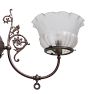 Vintage Victorian Chandelier 2 Arm Gas