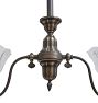 Vintage Victorian Chandelier 2 Arm Gas