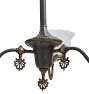 Vintage Victorian Chandelier 3 Arm Gas