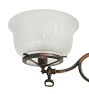 Vintage Victorian Pendant 2 Light Gas