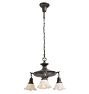 Vintage Classical Revival Chandelier 3 Light Aladin Pan