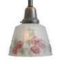 Pendant with Vintage Floral Painted Down Shade