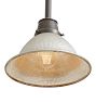 Pendant with Vintage Industrial Mirrored Prismatic Glass Shade