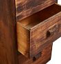 Vintage Wooden 3-Drawer Storage Cabinet with Original Hardware