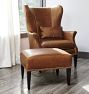 Clinton Leather Ottoman