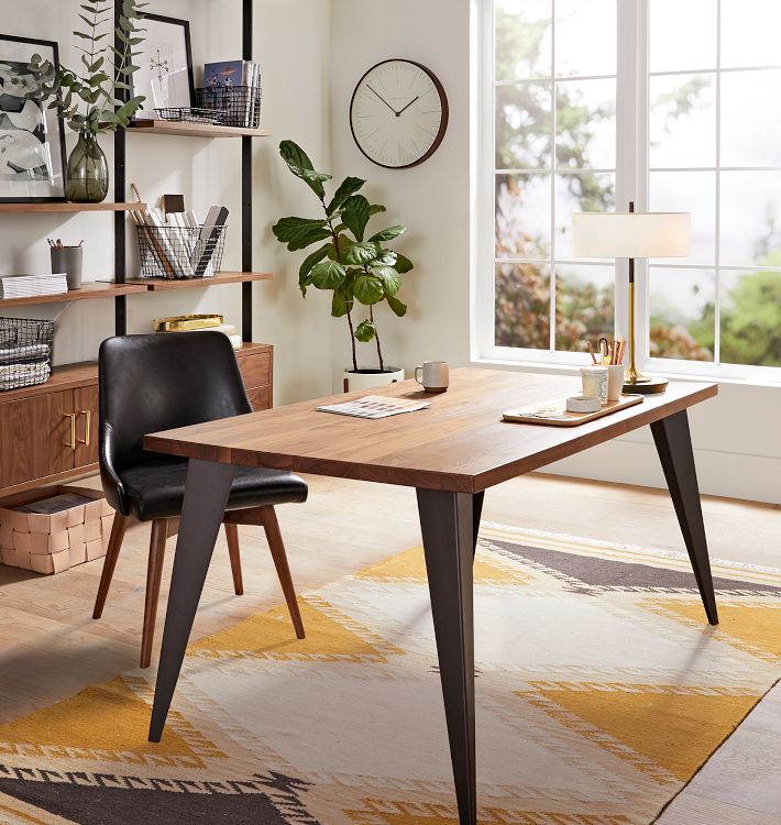 Dexter Swivel Leather Office Chair | Rejuvenation