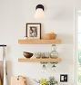 Floating Wood Shelf with 2" Height