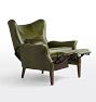 Clinton Modern Wingback Leather Recliner Chair