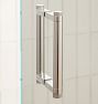 6" West Slope Shower Door Pull