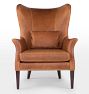 Clinton Modern Wingback Leather Chair