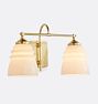 Open Box: Ladd Double Sconce, Aged Brass - No Shade