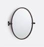 West Slope Oval Pivot Mirror, 18" x 24" - Oil-Rubbed Bronze