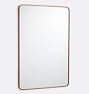 Open Box: Bentwood Rounded Rectangle Mirror, 32" x 48" - Walnut