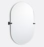 Yaquina Frameless Pill Pivot Mirror, 22" x 36" - Oil-Rubbed Bronze
