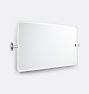 Tolson Frameless Wide Rectangle Pivot Mirror, 38" x 24" - Polished Chrome