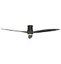Falcon Semi-Flush LED Ceiling Fan, Matte Black & Matte Black Blade