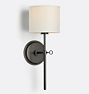 Keystick Sconce, Oil-Rubbed Bronze - White Shade