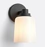 Maude Sconce, Oil-Rubbed Bronze - Cased White Shade