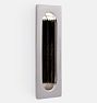 Rectangular Flush Pull, Polished Nickel