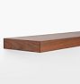 Open Box: Floating Wood Shelf with 2" Height, 10"D x 24"W - Walnut