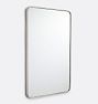 Open Box: Rounded Rectangle Metal Framed Mirror, Polished Nickel - 24" x 36"
