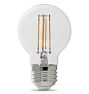 FEIT LED Filament G16.5 Clear 3.8W 40We Bulb 2 Pack, Title 20 Compliant - Standard Base