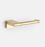 Meadows Toilet Paper Holder, Aged Brass
