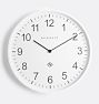 Large Professor Wall Clock, White