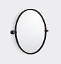 Rigdon Oval Pivot Mirror, 18" x 24" - Oil-Rubbed Bronze