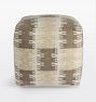 Patterned Wool Pouf