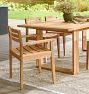 Polson Teak Outdoor Dining Armchair