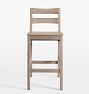 Ronde Teak Outdoor Bar Stool