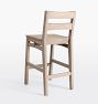 Ronde Teak Outdoor Bar Stool
