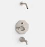 Canfield Pressure Balanced Tub Shower Set, Brushed Nickel