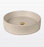 Miami Single Sink, 18", Undrilled - Latte