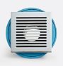 Modern Square Grille Cast Iron Shower Drain Assembly - Polished Chrome