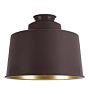 Brass Cylinder Shade, 8" Width, Matte Mulberry