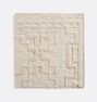 Pienza Handwoven Sumak Wool Rug, Swatch' - Ivory