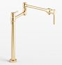 Sutton Deck Mount Pot Filler - Aged Brass