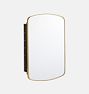 Open Box: Cade Inset Mount Medicine Cabinet, 18" x 27" - Aged Brass