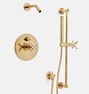 Waterhouse Pressure Balanced Shower Set with Handshower - Aged Brass