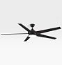72" Subtle LED Ceiling Fan Sweep - Dark Bronze with Bourbon Blades