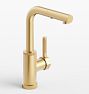 Sutton Pull Out Kitchen Prep Faucet - Aged Brass