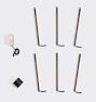 Gillman LED Bollard, Bronze - Set of 6